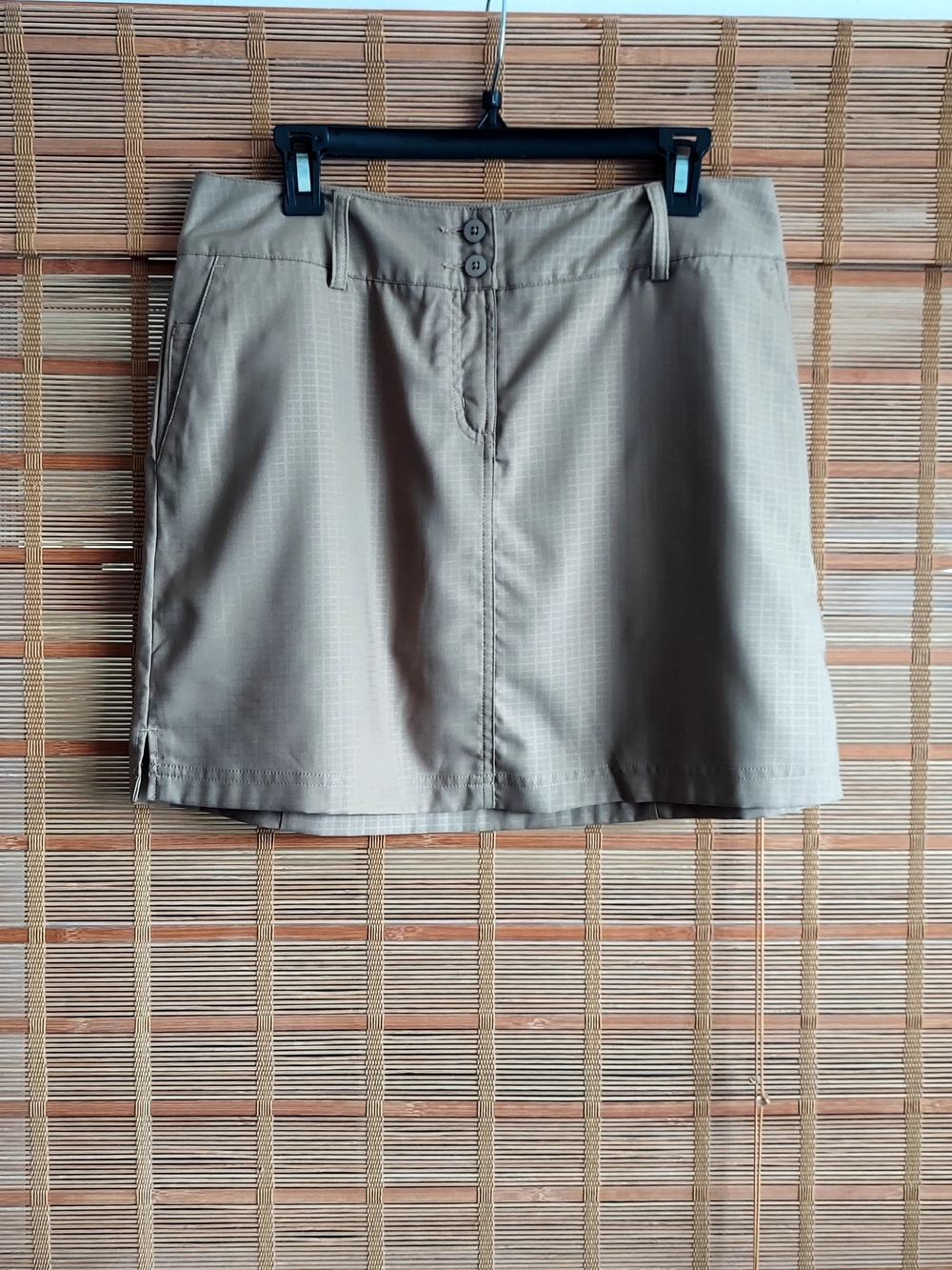adidas Beige Mini Skirt with Front Buttons